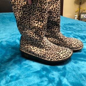 Alegria leopard boots.